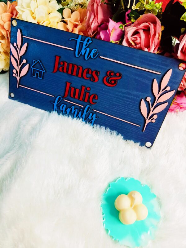 Elegant Personalized Name Board – Custom Acrylic & MDF Signs for Home and Office Decor - Image 6